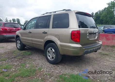 2005 Honda Pilot Ex-L from USA, damaged, VIN 2HKYF18505H542121